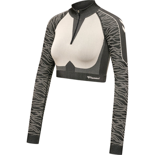 hmlMT MILA SEAMLESS CROP HALF ZIP