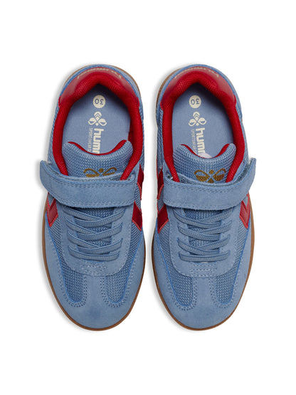 7878-FADED DENIM/CRIMSON
