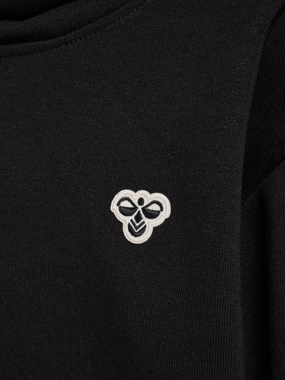hmlJR LOOSE HOODIE BEE – BLACK