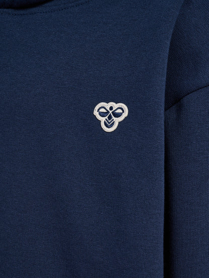 hmlJR LOOSE HOODIE BEE – DRESS BLUES