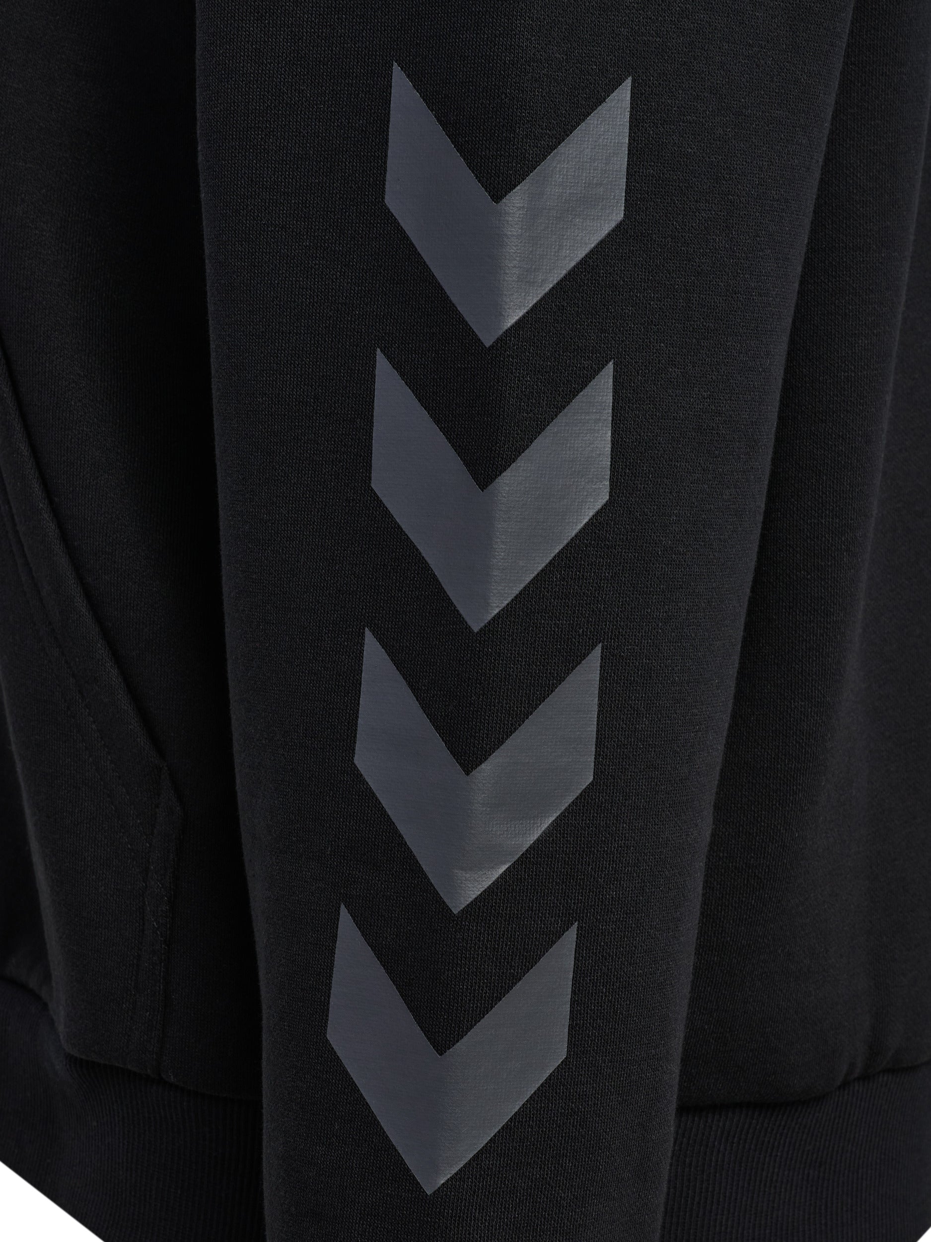 hmlKEEPER CHEVRON W ZIP HOODIE – BLACK