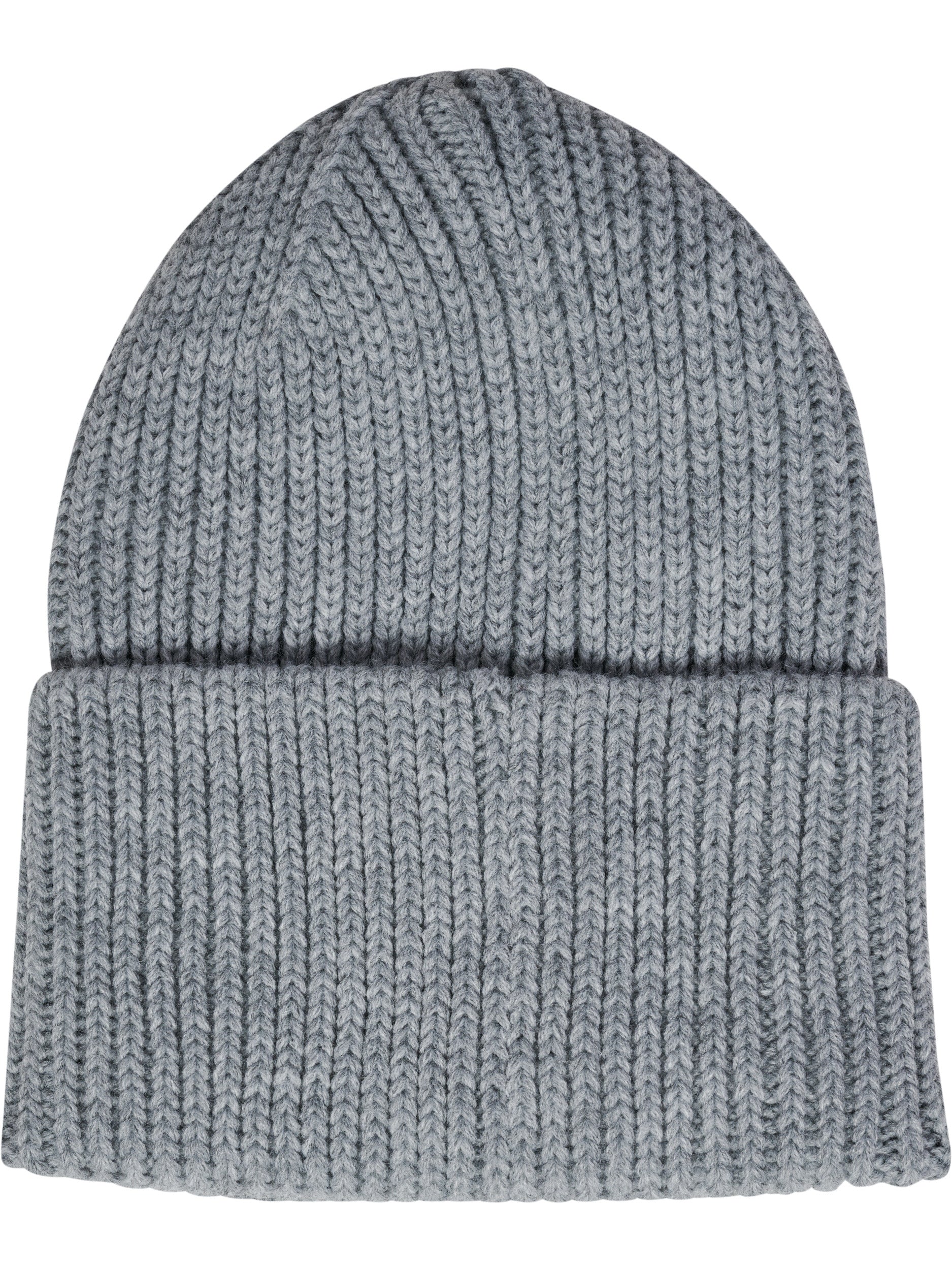 hmlJR HEAVY RIB KNIT BEANIE – GREY MELANGE