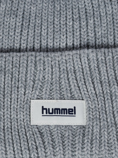 hmlJR HEAVY RIB KNIT BEANIE – GREY MELANGE