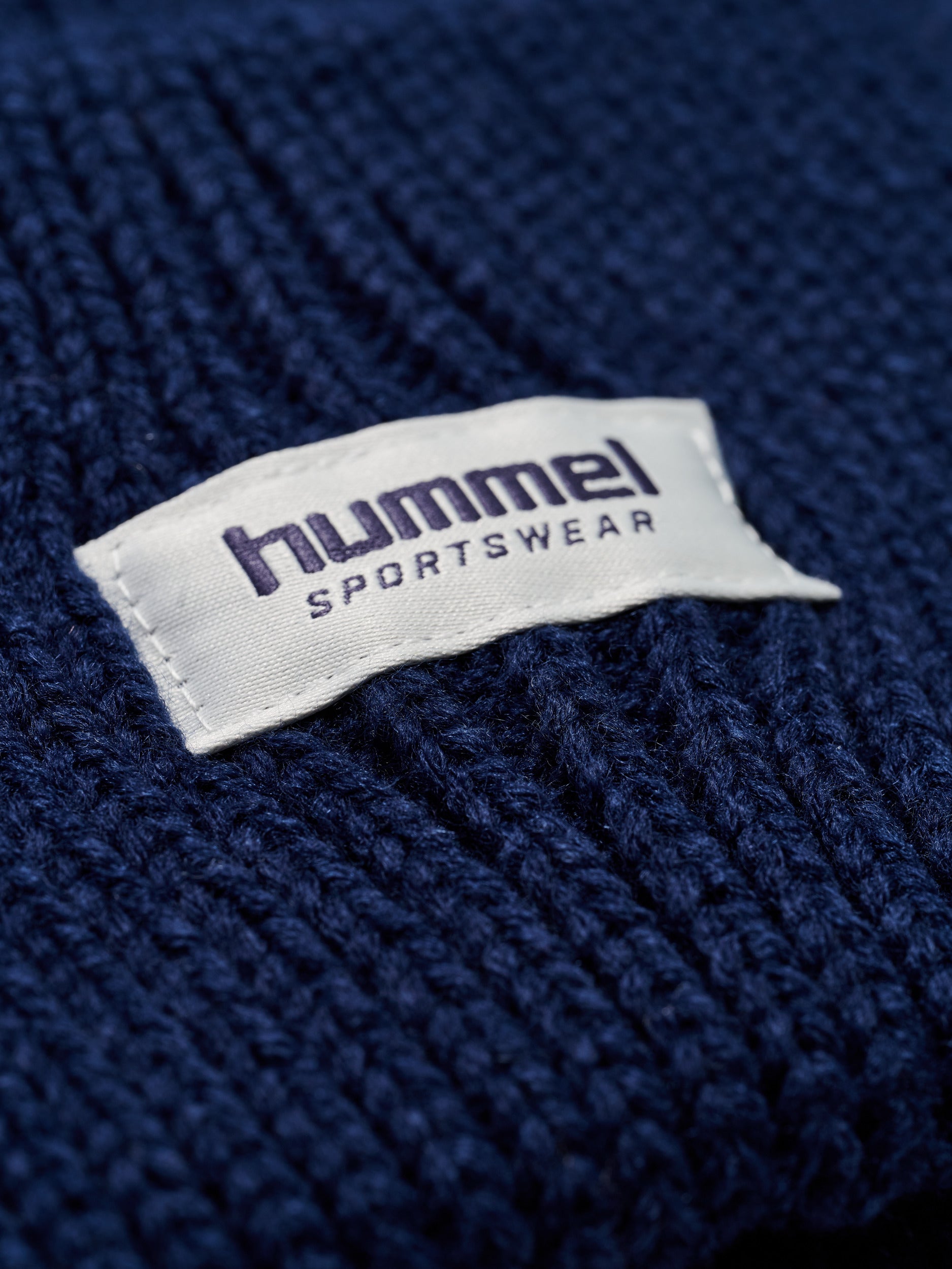 hmlJR HEAVY RIB KNIT BEANIE – DRESS BLUES