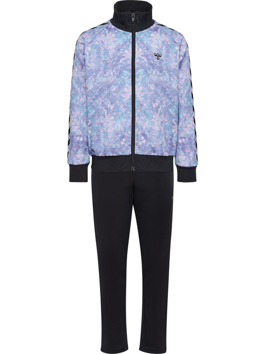 hmlJR SHIMMER TRACK SUIT – BLACK
