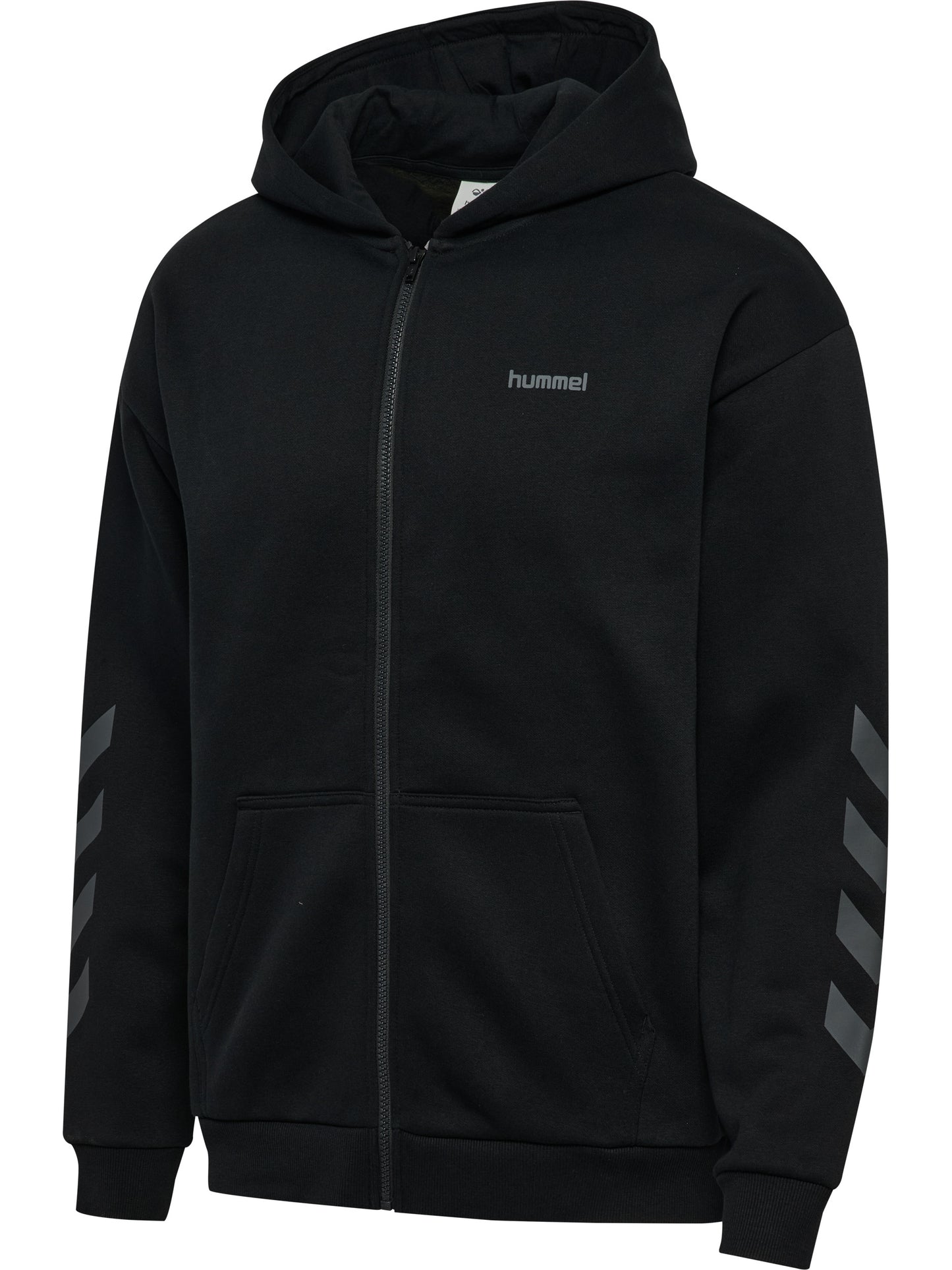 hmlKEEPER CHEVRON ZIP HOODIE – BLACK