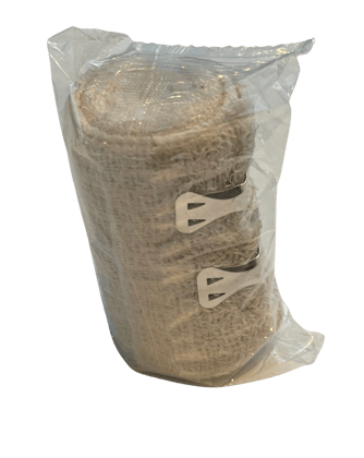 Elastic bandage, 7,5cm x 2 m, in polybag