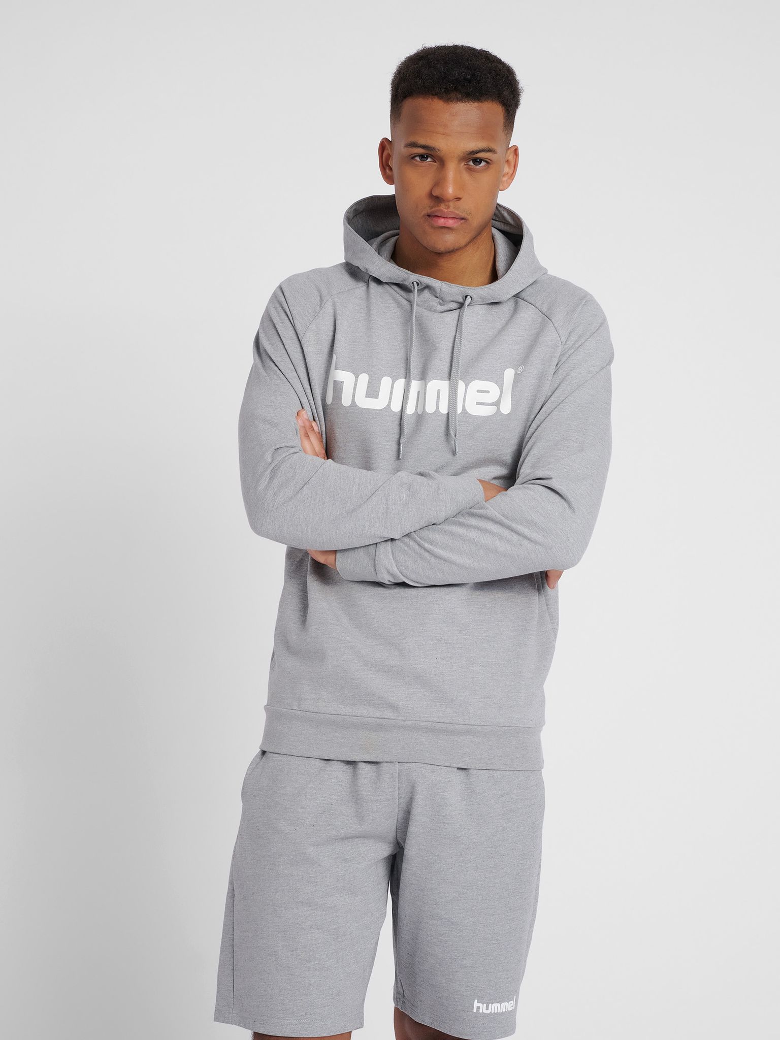 HMLGO COTTON LOGO HOODIE