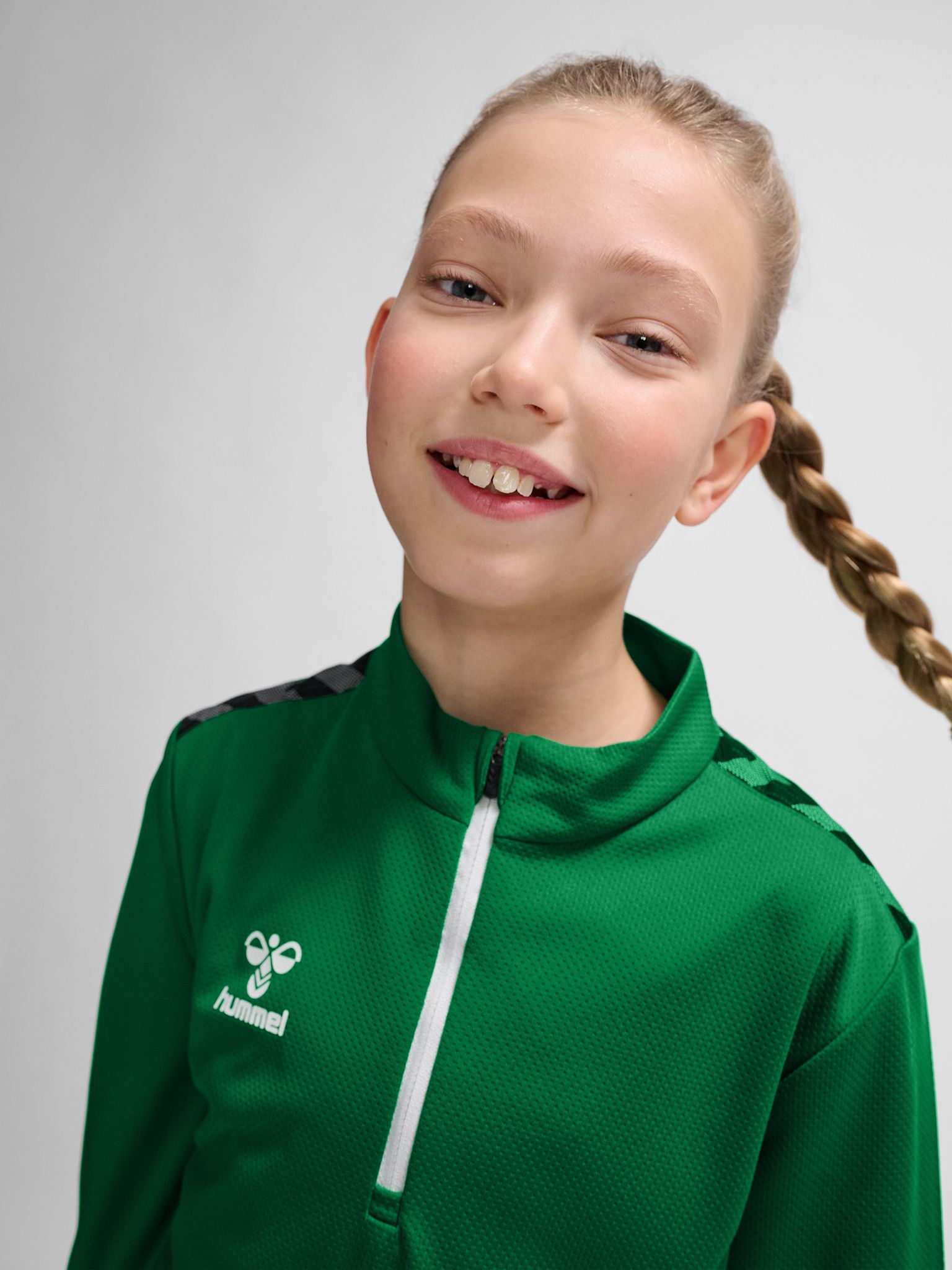 hmlAUTHENTIC PL HALF ZIP SWEAT KIDS
