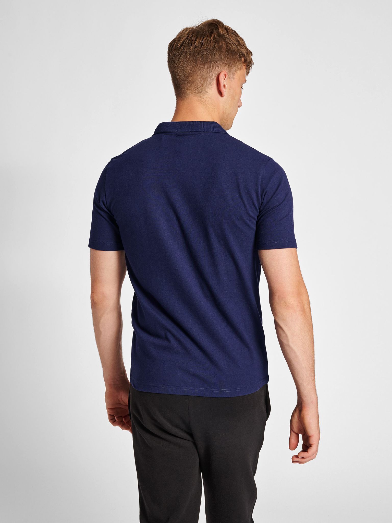 hmlRED STRETCH POLO