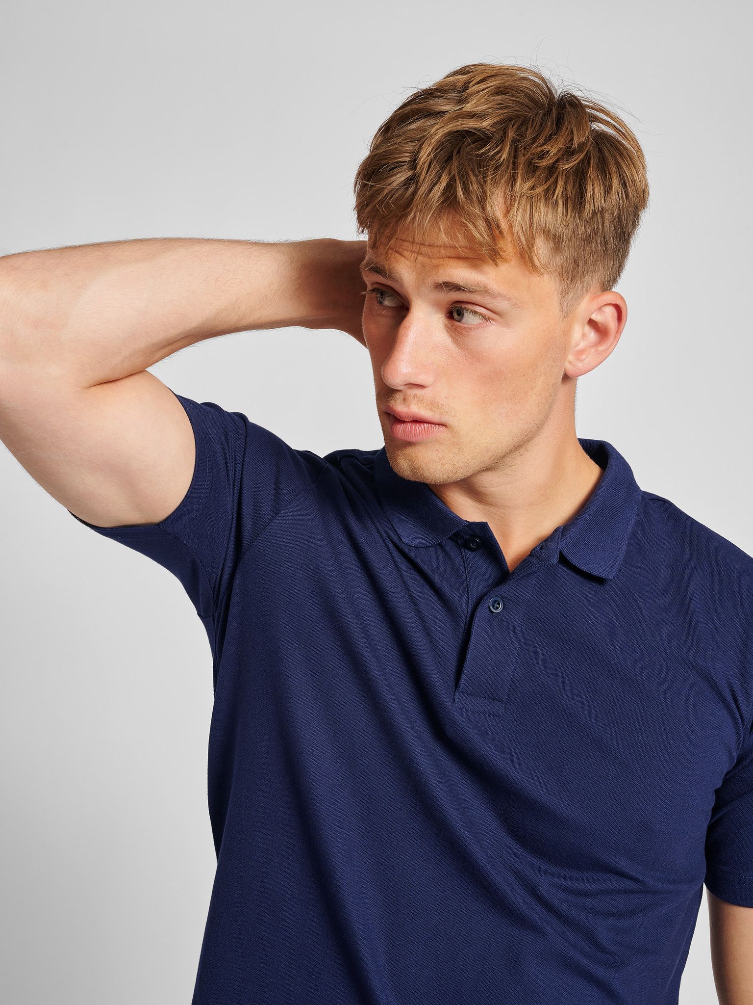 hmlRED STRETCH POLO