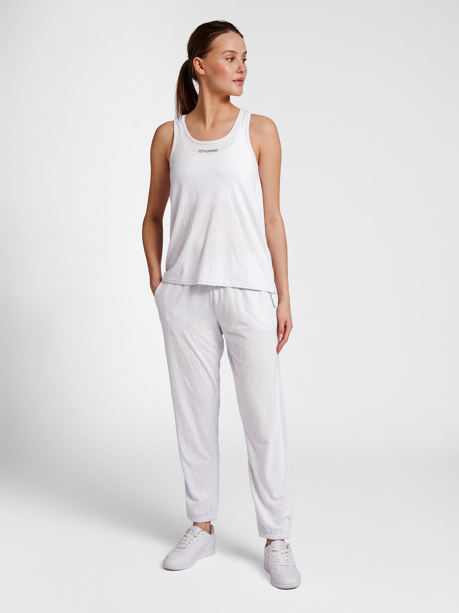 hmlZANDRA TOP LIGHT GREY MELANGE