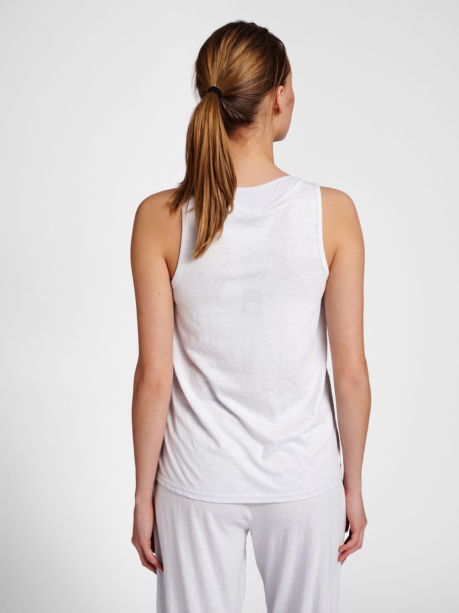 hmlZANDRA TOP LIGHT GREY MELANGE