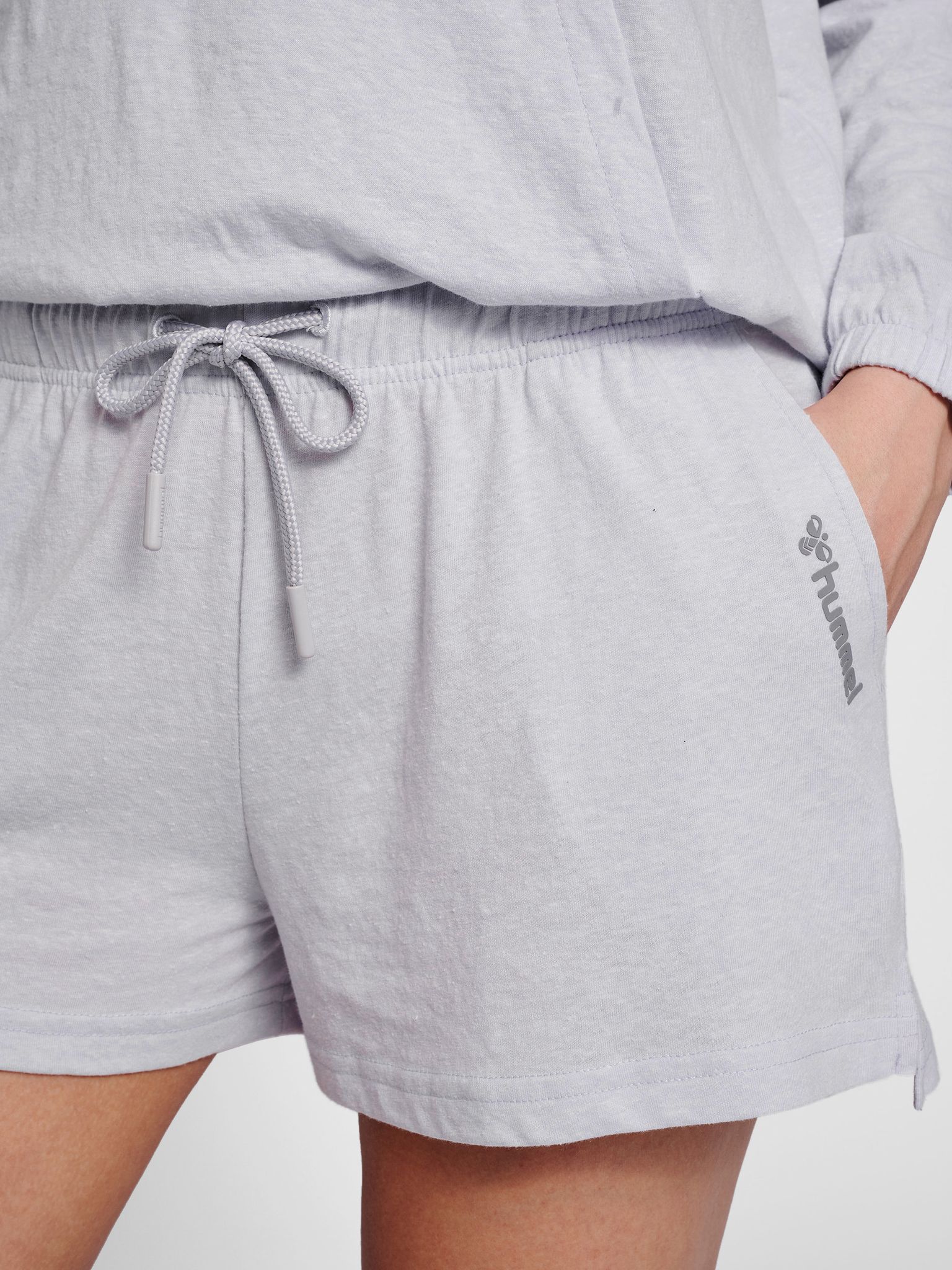 hmlZANDRA TOP LIGHT GREY MELANGE