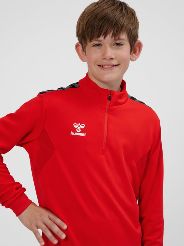 hmlAUTHENTIC PL HALF ZIP SWEAT KIDS