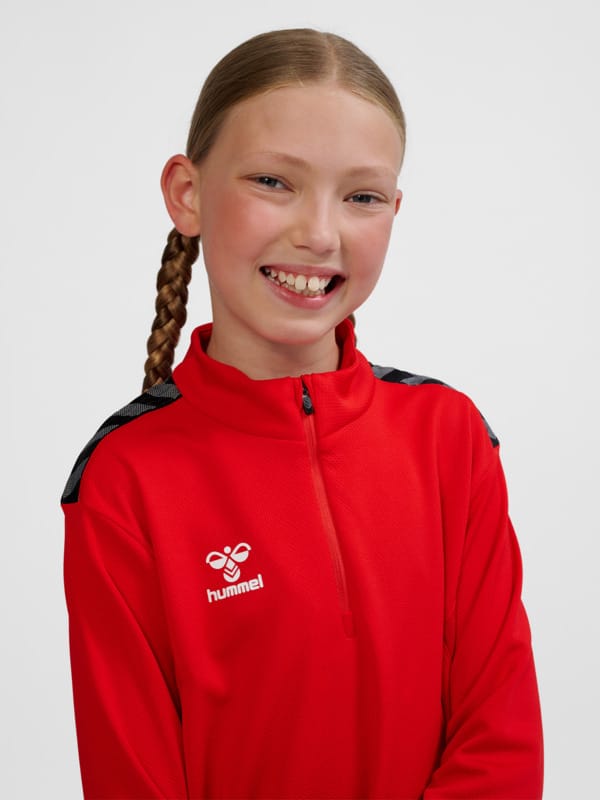 hmlAUTHENTIC PL HALF ZIP SWEAT KIDS